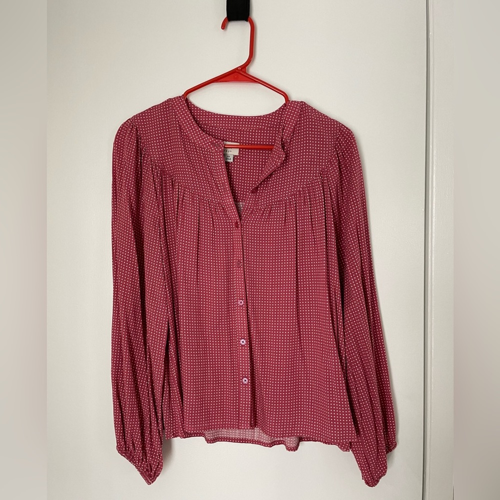 Scarlet Polkadot Blouse